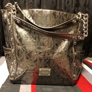 Authentic Michael Kors metallic purse